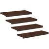 Laiptų pakopos 4 vnt. 70 x 30 x 2 cm Tamsiai rudas