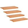 Laiptų pakopos 4 vnt. 80 x 25 x 2 cm Lakas Kietas bukas medis