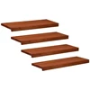 Laiptų pakopos 4 vnt. 80 x 30 x 2 cm Ruda Kietas bukas medis