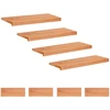 Laiptų pakopos 8 vnt. 70 x 25 x 2 cm Lakas Kietas bukas medis