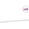 Laiptų profiliai 30 pcs Sidabro 67 x 3.5 x 3 cm Aliuminis