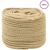 Laivo virvė 4 mm 100 m Natūrali polypropylène