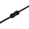 Laivo virvė 10 mm 6 m Juoda Poliesteris