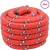 Laivo virvė 4 mm 25 m Raudona