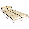 Lova Lamelinis lovos pagrindas Ruda 80 x 190 cm Kietas bukas medis