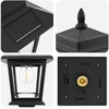 Lamp Post Set with LED Bulb 2 vnt. Juoda 16 x 16 x 156 cm