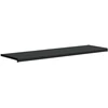 Langų palangė Juoda su medienos tekstūra 140 x 40 x 4,5 cm PVC