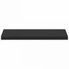 Langų palangė Juoda su medienos tekstūra 80 x 50 x 4,5 cm PVC