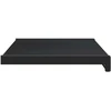 Langų palangė Juoda su medienos tekstūra 100 x 35 x 4,5 cm PVC