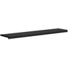Langų palangė Juoda su medienos tekstūra 140 x 30 x 4,5 cm PVC