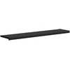 Langų palangė Juoda su medienos tekstūra 120 x 30 x 4,5 cm PVC