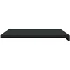 Langų palangė Juoda su medienos tekstūra 80 x 50 x 4,5 cm PVC