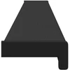 Langų palangė Juoda su medžio raštu 160 x 15 x 4,5 cm PVC