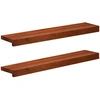 Langų palangės 2 vnt. Ruda 70 x 20 x 2 cm Kietas bukas medis