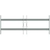 Langų saugos grotelės su 2 skersiniais 3 pcs 430-740 mm