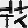 Langų saugos grotelės su 2 skersiniais 3 pcs 43-74 cm