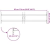 Langų saugos grotelės su 2 skersiniais 3 pcs 63-114 cm