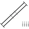 Langų saugos grotelės su 2 skersiniais 3 pcs 93-174 cm