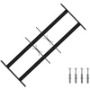 Langų saugos grotelės su 2 skersiniais 3 pcs 43-74 cm