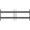Langų saugos grotelės su 2 skersiniais 3 pcs 43-74 cm