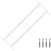 Langų saugos grotelės su 2 skersiniais 3 pcs 43-74 cm