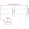 Langų saugos grotelės su 2 skersiniais 3 pcs 43-74 cm