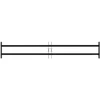 Langų saugos grotelės su 2 skersiniais 3 pcs 93-174 cm