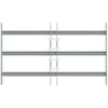 Langų saugos grotelės su 3 skersinėmis 3 pcs 430-740 mm