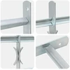 Langų saugos grotelės su 3 skersinėmis 3 pcs 630-1140 mm