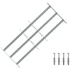Langų saugos grotelės su 3 skersinėmis 3 pcs 630-1140 mm