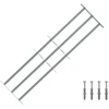 Langų saugos grotelės su 3 skersinėmis 3 pcs 930-1740 mm