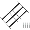 Langų saugos grotelės su 3 skersinėmis 3 pcs 43-74 cm