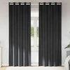Užtemdymo užuolaidos 2 pcs Tamsiai pilka 140 x 245 cm Aksomas