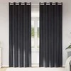 Užtemdymo užuolaidos 2 pcs Tamsiai pilka 140 x 245 cm Aksomas