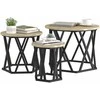 Nesting šoninis stalas 3 pcs Sonoma ąžuolas