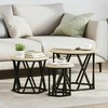 Nesting šoninis stalas 3 pcs Sonoma ąžuolas