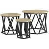 Nesting šoninis stalas 3 pcs Sonoma ąžuolas