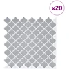 Lanterna plytelė 20 vnt. Pilka 27 x 27 cm Poliuretanas ir PET