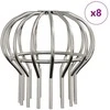 Latako lapo apsauga 8 pcs Sidabro 110 mm Nerūdijantis Plienas