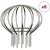 Latako lapo apsauga 8 pcs Sidabro 75 mm Nerūdijantis Plienas