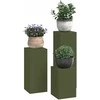 Augalų stovas 3 pcs Alyvuogių žalia Plienas