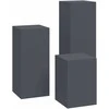 Augalų stovas 3 pcs Antracitas Plienas