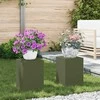 Augalų stovas 2 pcs Alyvuogių žalia 24 x 24 x 35 cm Plienas