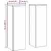 Augalų stovas 2 pcs Juoda 24 x 24 x 75 cm Plienas
