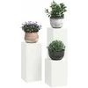 Augalų stovas 3 pcs Balta Plienas