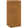 Augalų stovas 2 pcs Rūdijanti 24 x 24 x 55 cm