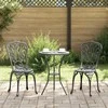 Lauko baldų komplektas Sodo Bistro Rinkinys 3 pcs Juoda Aliuminis