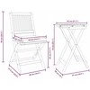 Lauko baldų komplektas Sodo Bistro Rinkinys 3 pcs Ruda Kietos akacijos mediena