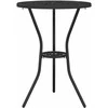 Lauko baldų komplektas Sodo Bistro Rinkinys 3 pcs Juoda Aliuminis