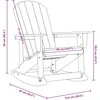 Adirondack sūpynės kėdės 2 vnt. Jūrinė mėlyna HDPE